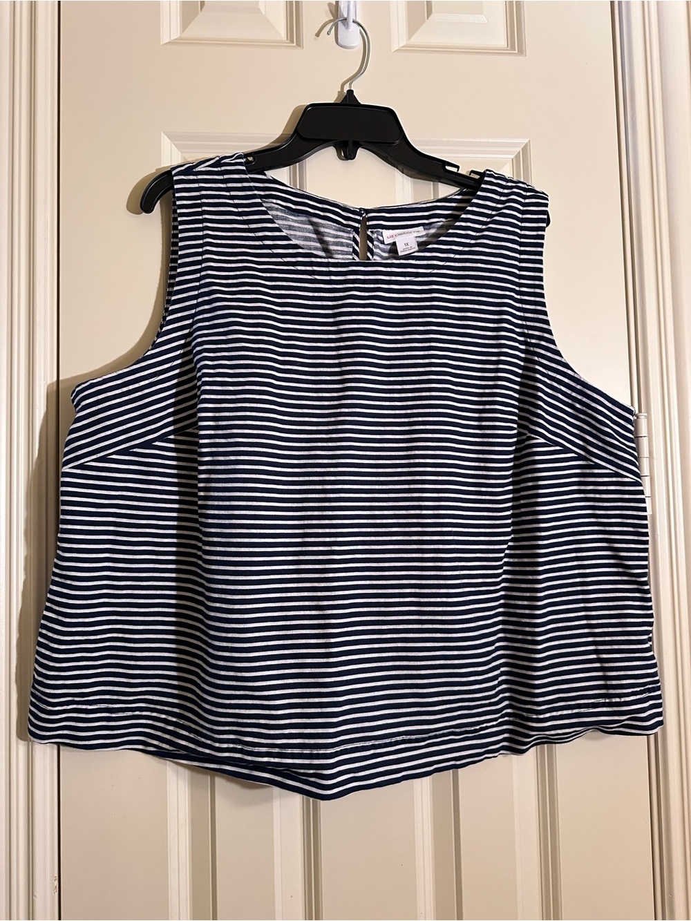 Liz Claiborne Striped Linen Tank Top